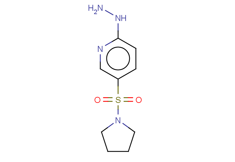 2-hydrazinyl-5-(pyrrolidine-1-sulfonyl)pyridine