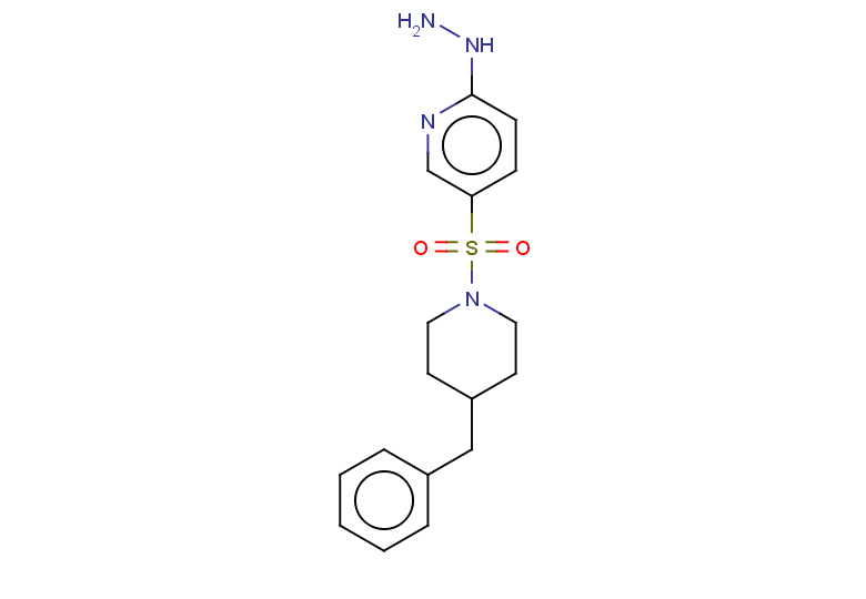5-[(4-benzylpiperidin-1-yl)sulfonyl]-2-hydrazinylpyridine