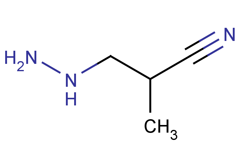 3-hydrazinyl-2-methylpropanenitrile