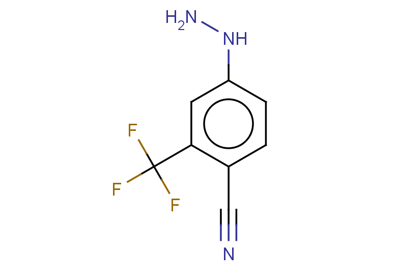 4-hydrazinyl-2-(trifluoromethyl)benzonitrile
