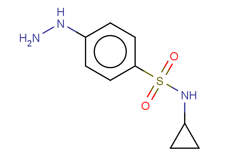 N-cyclopropyl-4-hydrazinylbenzene-1-sulfonamide