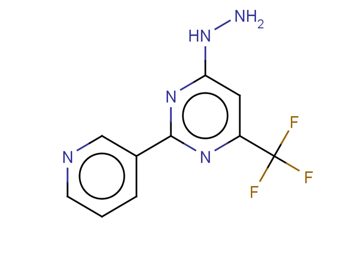 4-hydrazinyl-2-(pyridin-3-yl)-6-(trifluoromethyl)pyrimidine