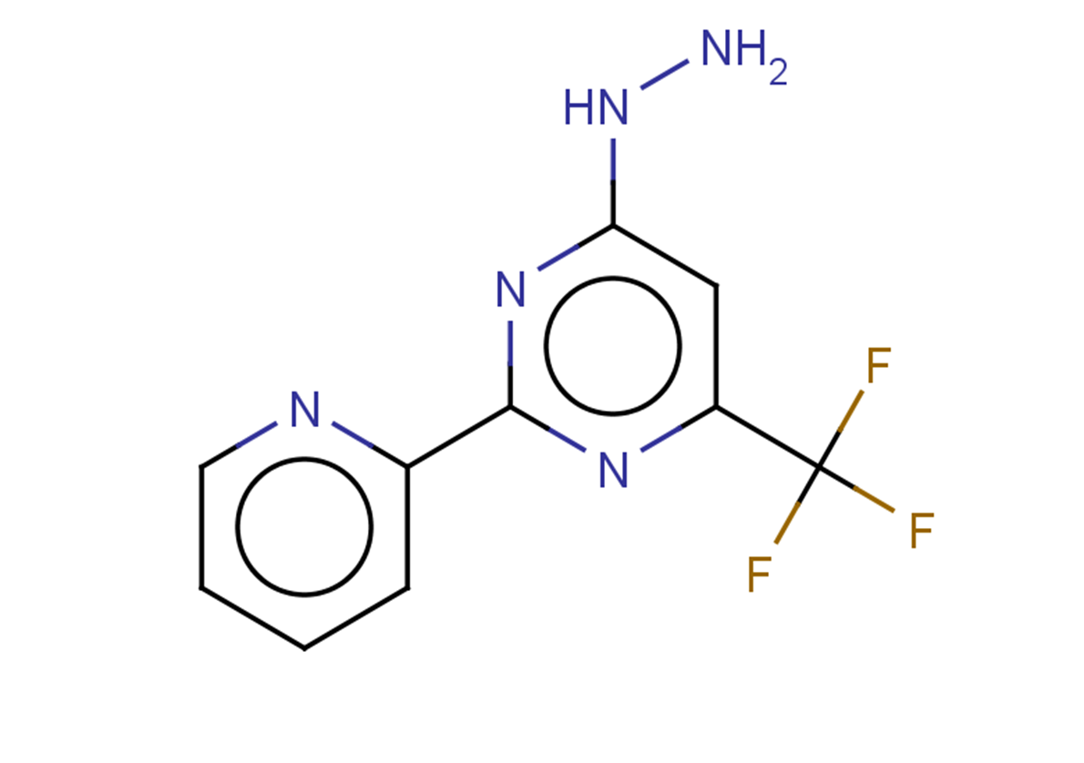 4-hydrazinyl-2-(pyridin-2-yl)-6-(trifluoromethyl)pyrimidine