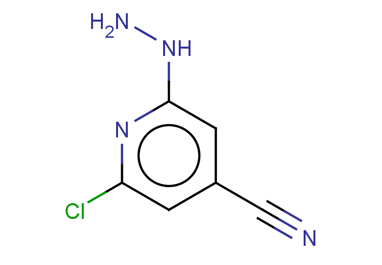 2-chloro-6-hydrazinylpyridine-4-carbonitrile