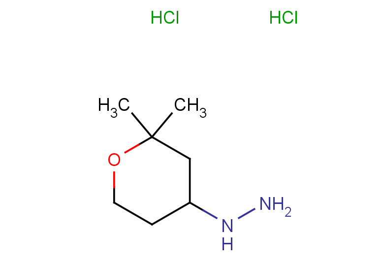 (2,2-dimethyloxan-4-yl)hydrazine dihydrochloride