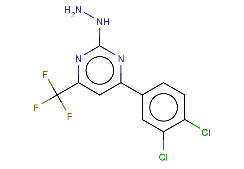 4-(3,4-DICHLOROPHENYL)-2-HYDRAZINO-6-(TRIFLUOROMETHYL)PYRIMIDINE