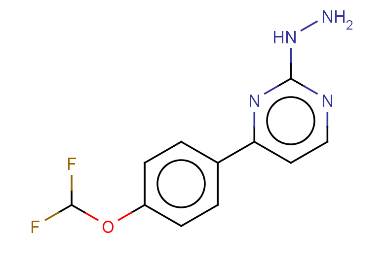 4-[4-(DIFLUOROMETHOXY)PHENYL]-2-HYDRAZINOPYRIMIDINE