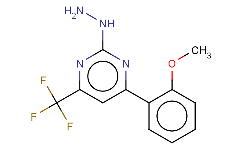 2-HYDRAZINO-4-(2-METHOXYPHENYL)-6-(TRIFLUOROMETHYL)PYRIMIDINE