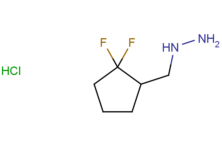 [(2,2-difluorocyclopentyl)methyl]hydrazine hydrochloride