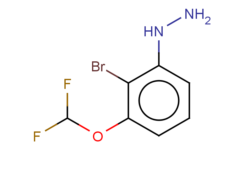 (2-bromo-3-(difluoromethoxy)phenyl)hydrazine