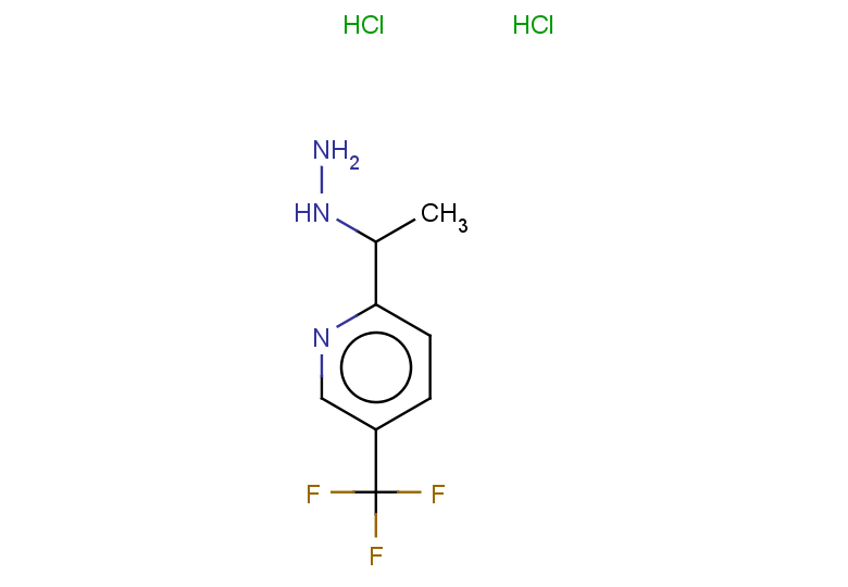 2-(1-hydrazinylethyl)-5-(trifluoromethyl)pyridine dihydrochloride