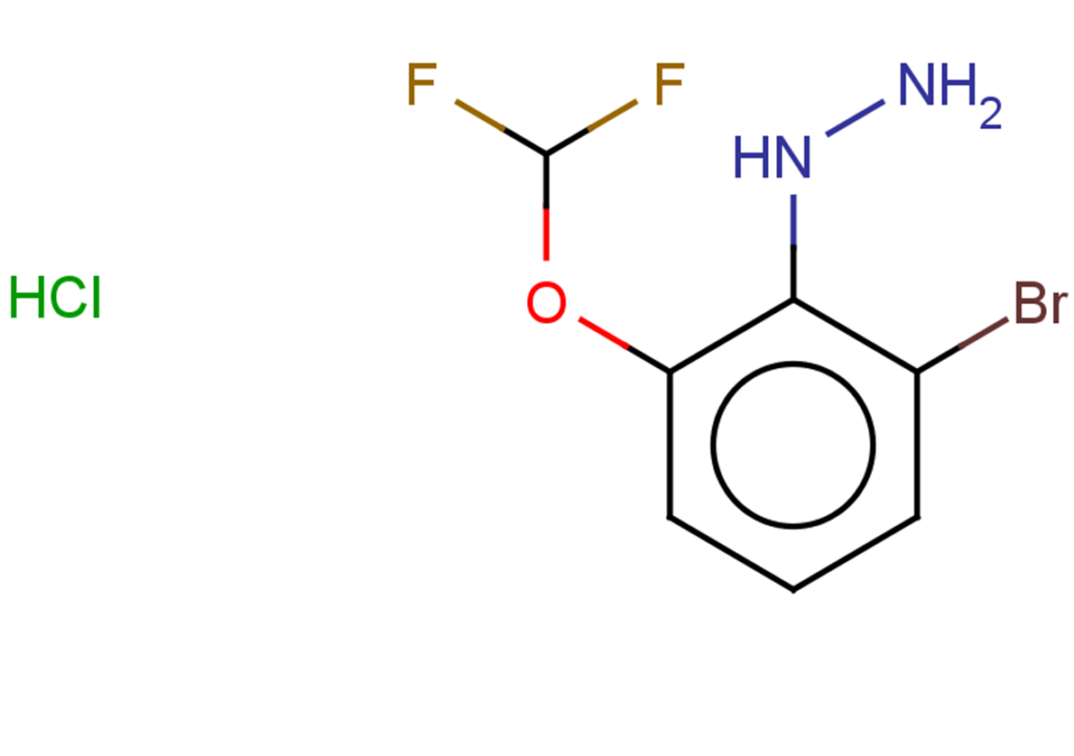 [2-bromo-6-(difluoromethoxy)phenyl]hydrazine hydrochloride