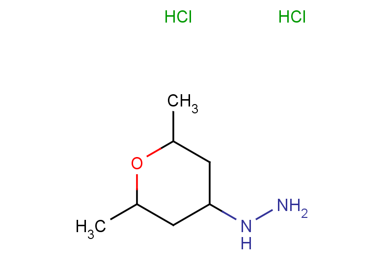 (2,6-dimethyloxan-4-yl)hydrazine dihydrochloride