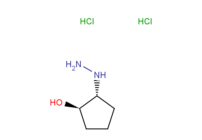 rac-(1R,2R)-2-hydrazinylcyclopentan-1-ol dihydrochloride, trans
