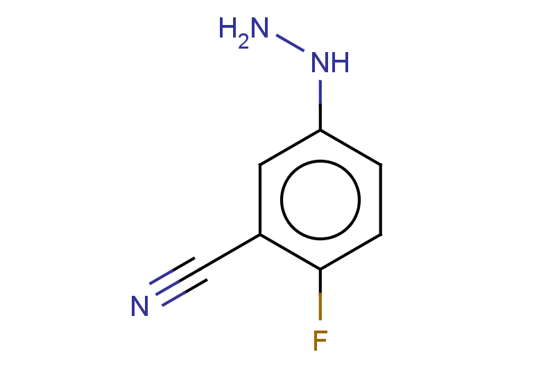 2-fluoro-5-hydrazinylbenzonitrile