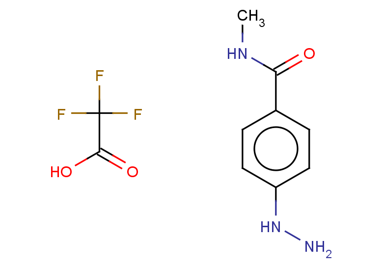4-hydrazinyl-N-methylbenzamide, trifluoroacetic acid