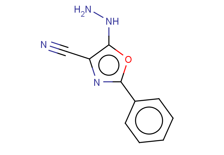 5-hydrazinyl-2-phenyl-1,3-oxazole-4-carbonitrile