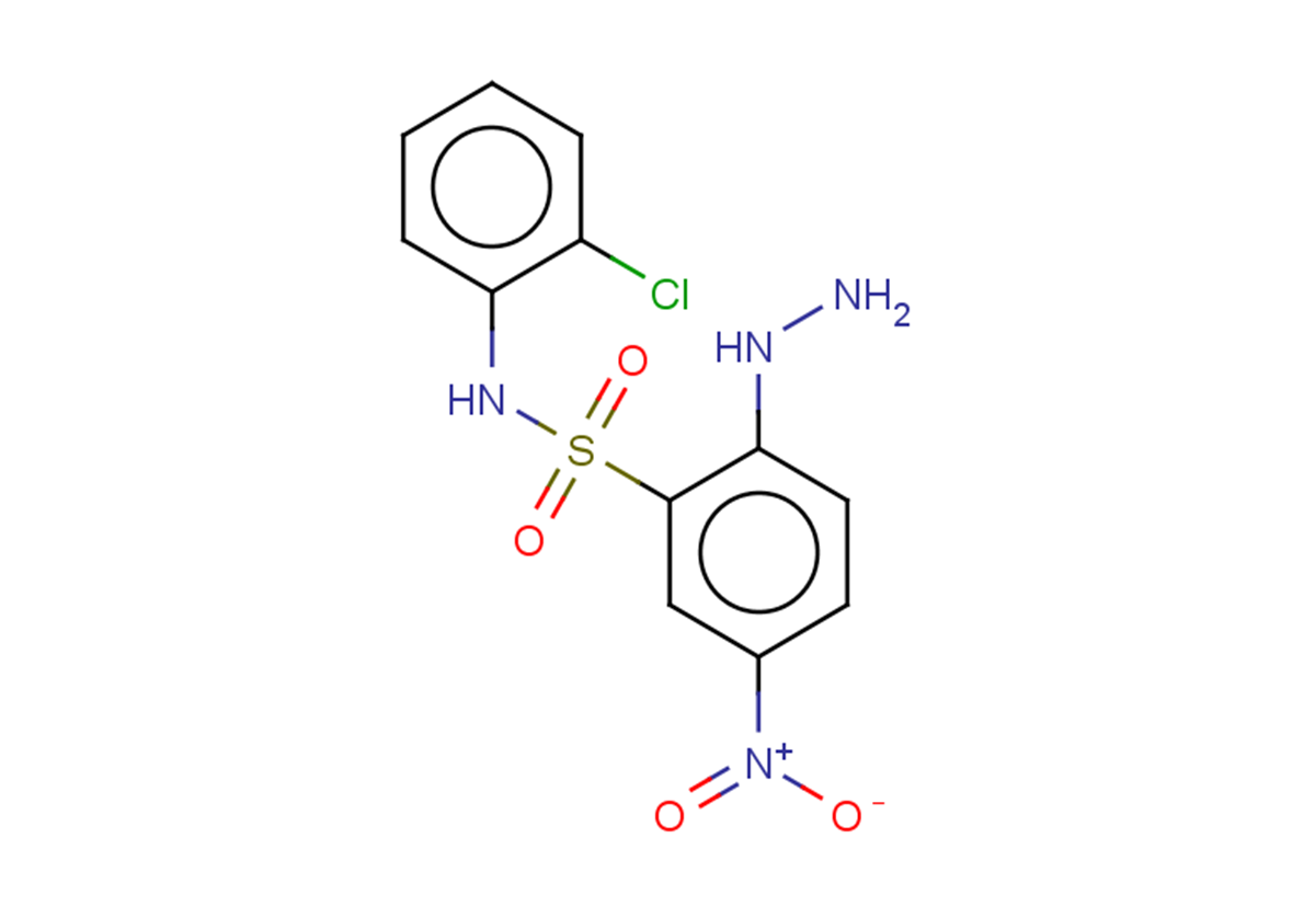 N-(2-chlorophenyl)-2-hydrazinyl-5-nitrobenzene-1-sulfonamide
