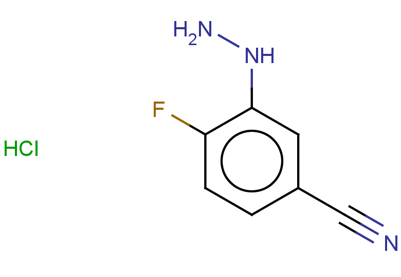 4-fluoro-3-hydrazinylbenzonitrile hydrochloride