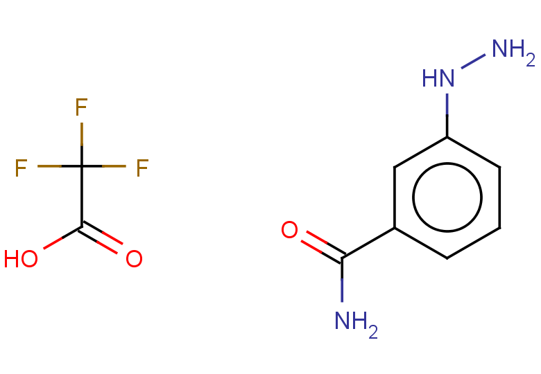3-hydrazinylbenzamide, trifluoroacetic acid