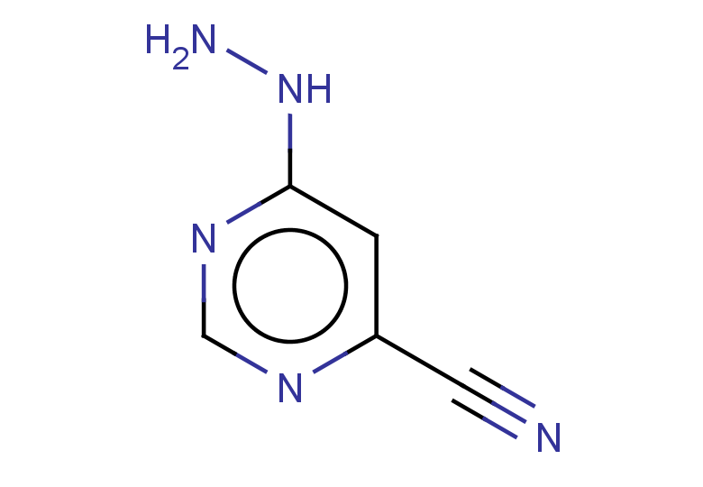 6-hydrazinylpyrimidine-4-carbonitrile