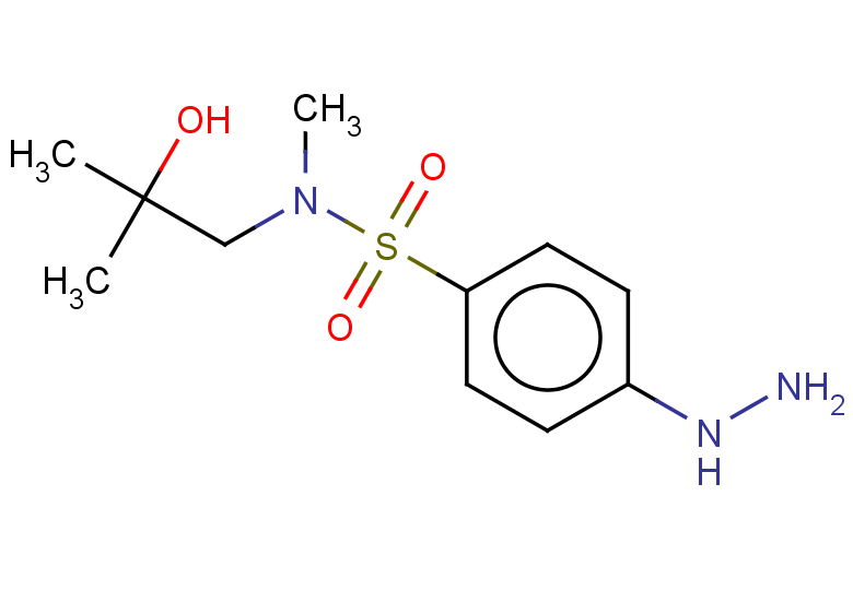 4-hydrazinyl-N-(2-hydroxy-2-methylpropyl)-N-methylbenzene-1-sulfonamide