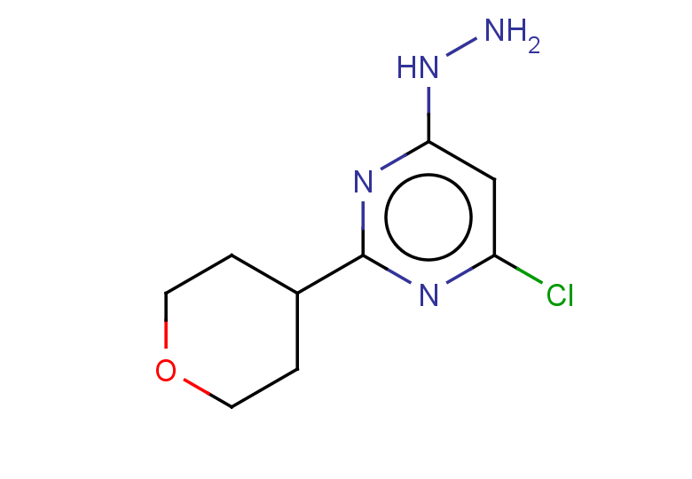 4-chloro-6-hydrazinyl-2-(oxan-4-yl)pyrimidine