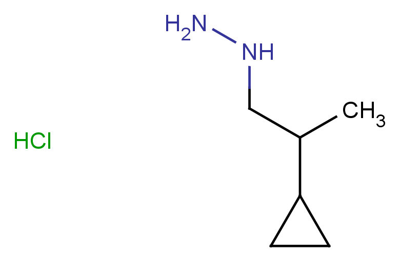 (2-cyclopropylpropyl)hydrazine hydrochloride