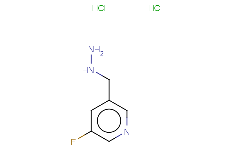 3-fluoro-5-(hydrazinylmethyl)pyridine dihydrochloride