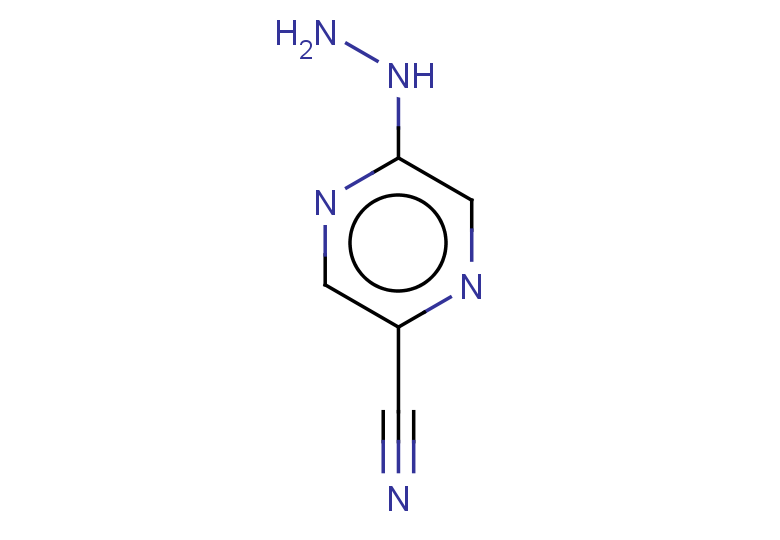 5-hydrazinylpyrazine-2-carbonitrile