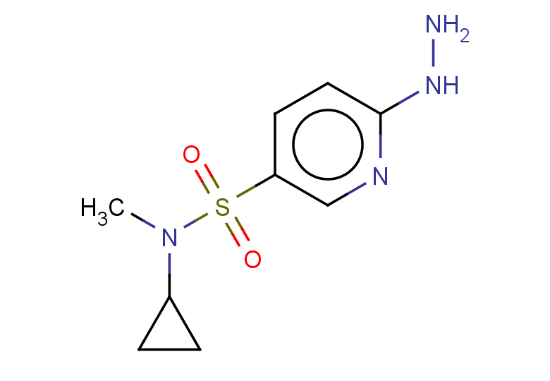 N-cyclopropyl-6-hydrazinyl-N-methylpyridine-3-sulfonamide
