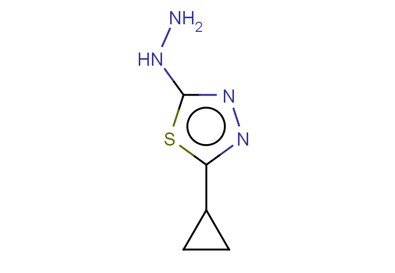 2-cyclopropyl-5-hydrazinyl-1,3,4-thiadiazole