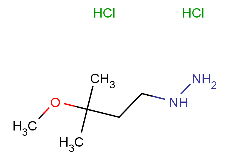 (3-methoxy-3-methylbutyl)hydrazine dihydrochloride