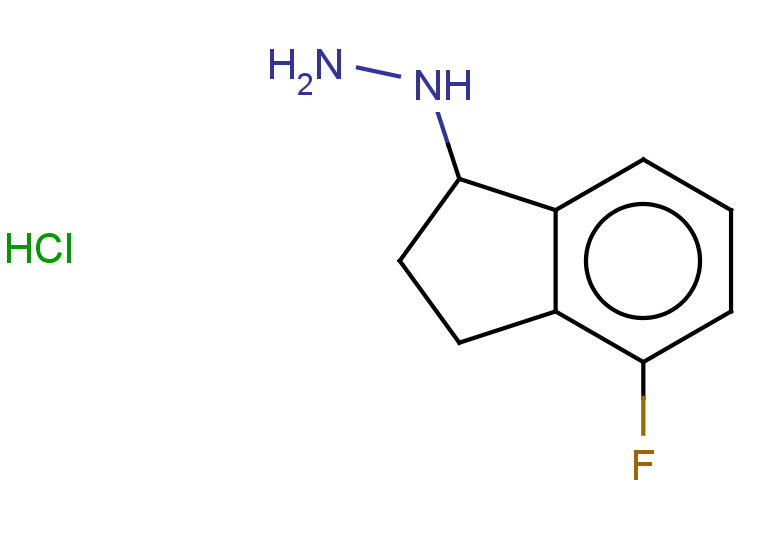 (4-fluoro-2,3-dihydro-1H-inden-1-yl)hydrazine hydrochloride