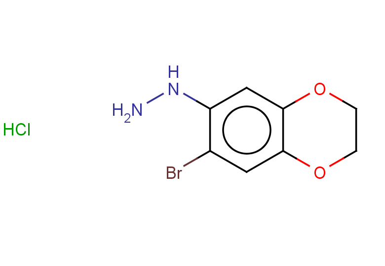 (7-bromo-2,3-dihydro-1,4-benzodioxin-6-yl)hydrazine hydrochloride
