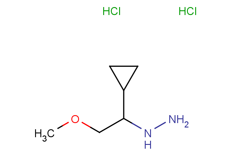 (1-cyclopropyl-2-methoxyethyl)hydrazine dihydrochloride