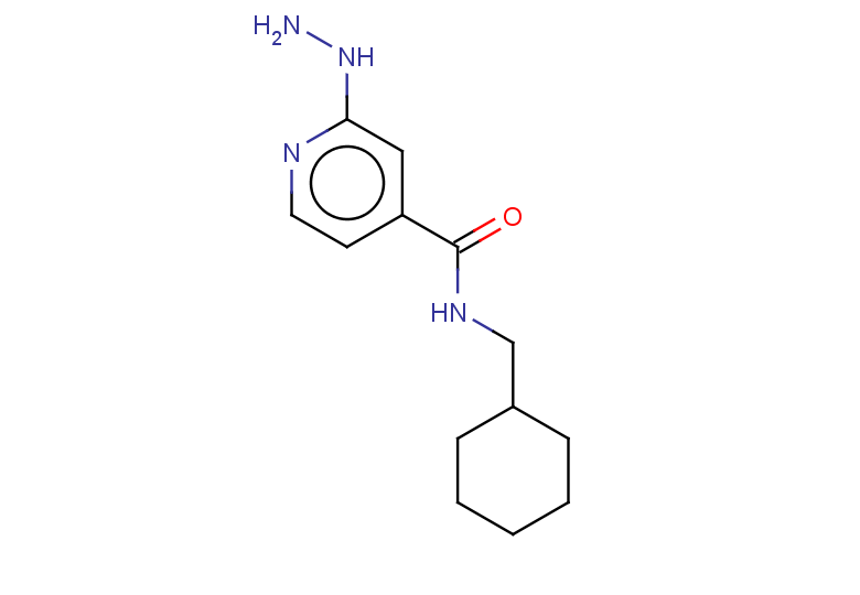 N-(cyclohexylmethyl)-2-hydrazinylpyridine-4-carboxamide