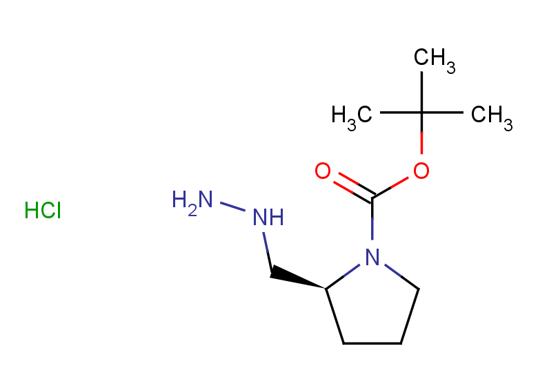 tert-butyl (2S)-2-(hydrazinylmethyl)pyrrolidine-1-carboxylate hydrochloride