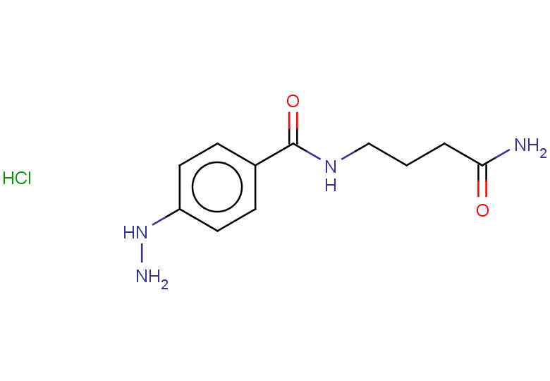 4-[(4-hydrazinylphenyl)formamido]butanamide hydrochloride