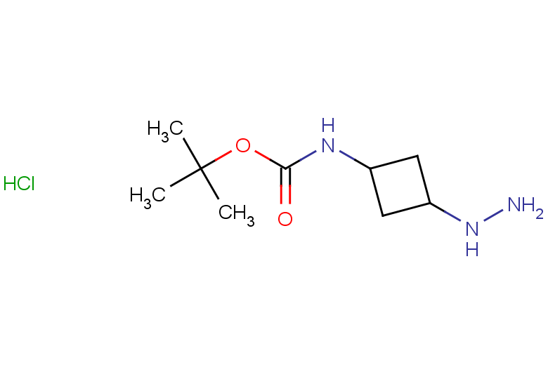 tert-butyl N-(3-hydrazinylcyclobutyl)carbamate hydrochloride, Mixture of diastereomers