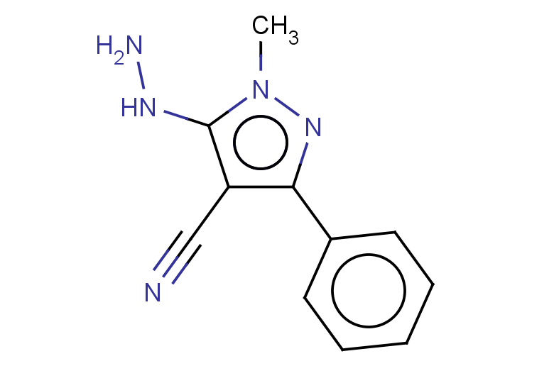 5-hydrazinyl-1-methyl-3-phenyl-1H-pyrazole-4-carbonitrile