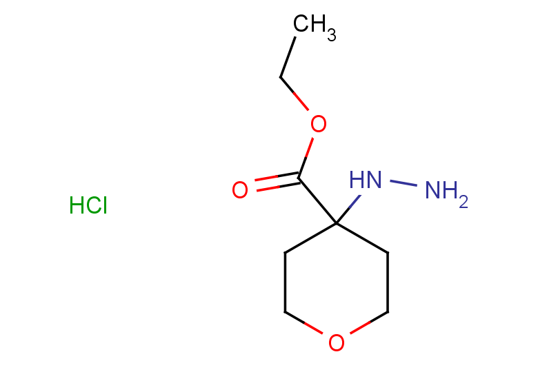 ethyl 4-hydrazinyloxane-4-carboxylate hydrochloride