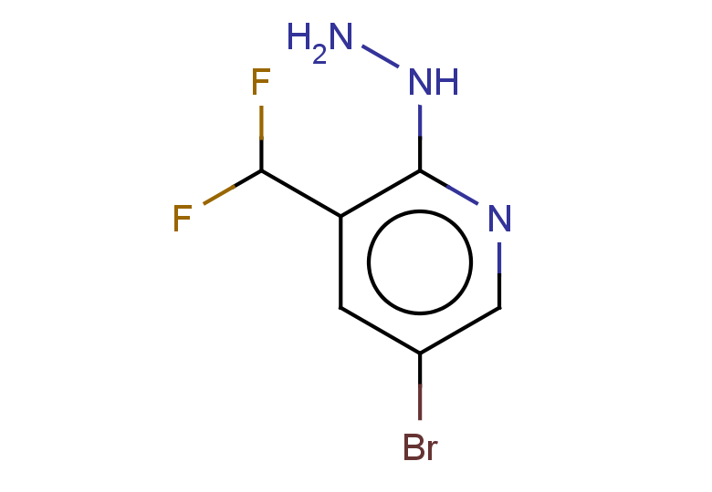 5-bromo-3-(difluoromethyl)-2-hydrazinylpyridine