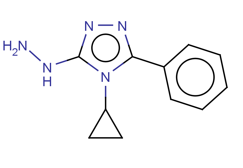 4-cyclopropyl-3-hydrazinyl-5-phenyl-4H-1,2,4-triazole