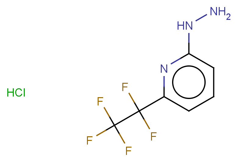 2-hydrazinyl-6-(1,1,2,2,2-pentafluoroethyl)pyridine hydrochloride