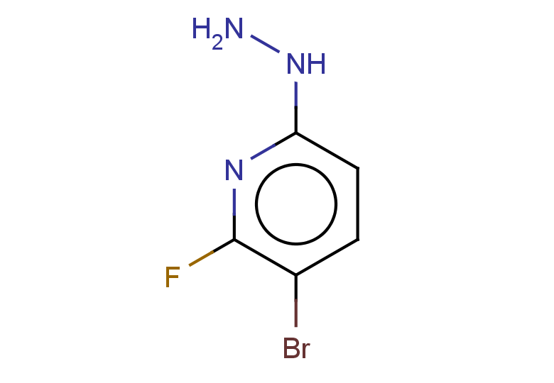 3-bromo-2-fluoro-6-hydrazinylpyridine