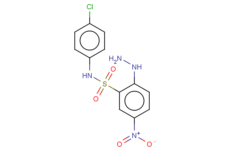 N-(4-chlorophenyl)-2-hydrazinyl-5-nitrobenzene-1-sulfonamide