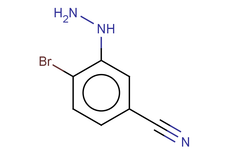 4-bromo-3-hydrazinylbenzonitrile