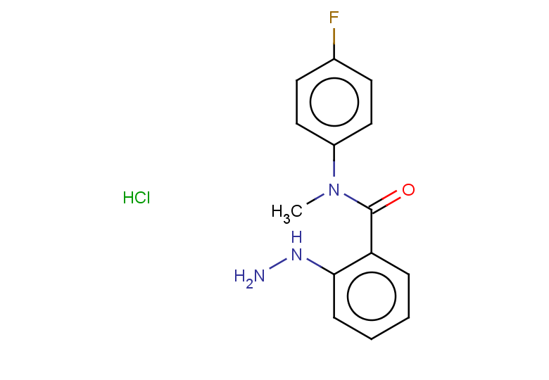 N-(4-fluorophenyl)-2-hydrazinyl-N-methylbenzamide hydrochloride