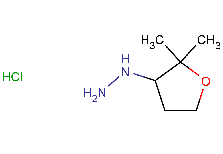 (2,2-dimethyloxolan-3-yl)hydrazine hydrochloride
